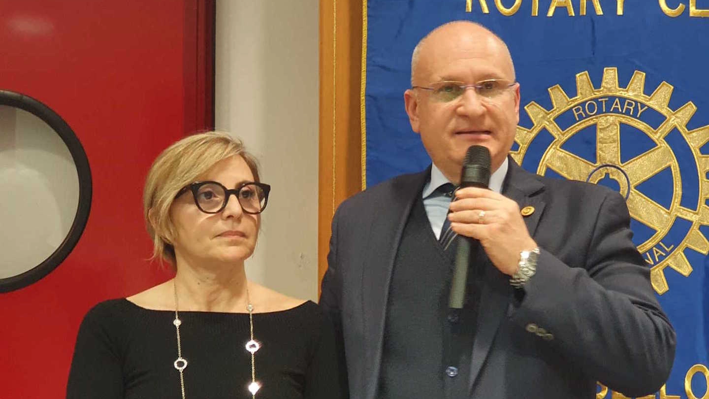 La dottoressa Marina Pedullà con il dottor Roberto Stigliano, presidente di Cusme