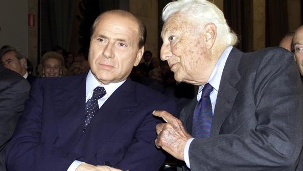 Silvio Berlusconi con Gianni Agnelli