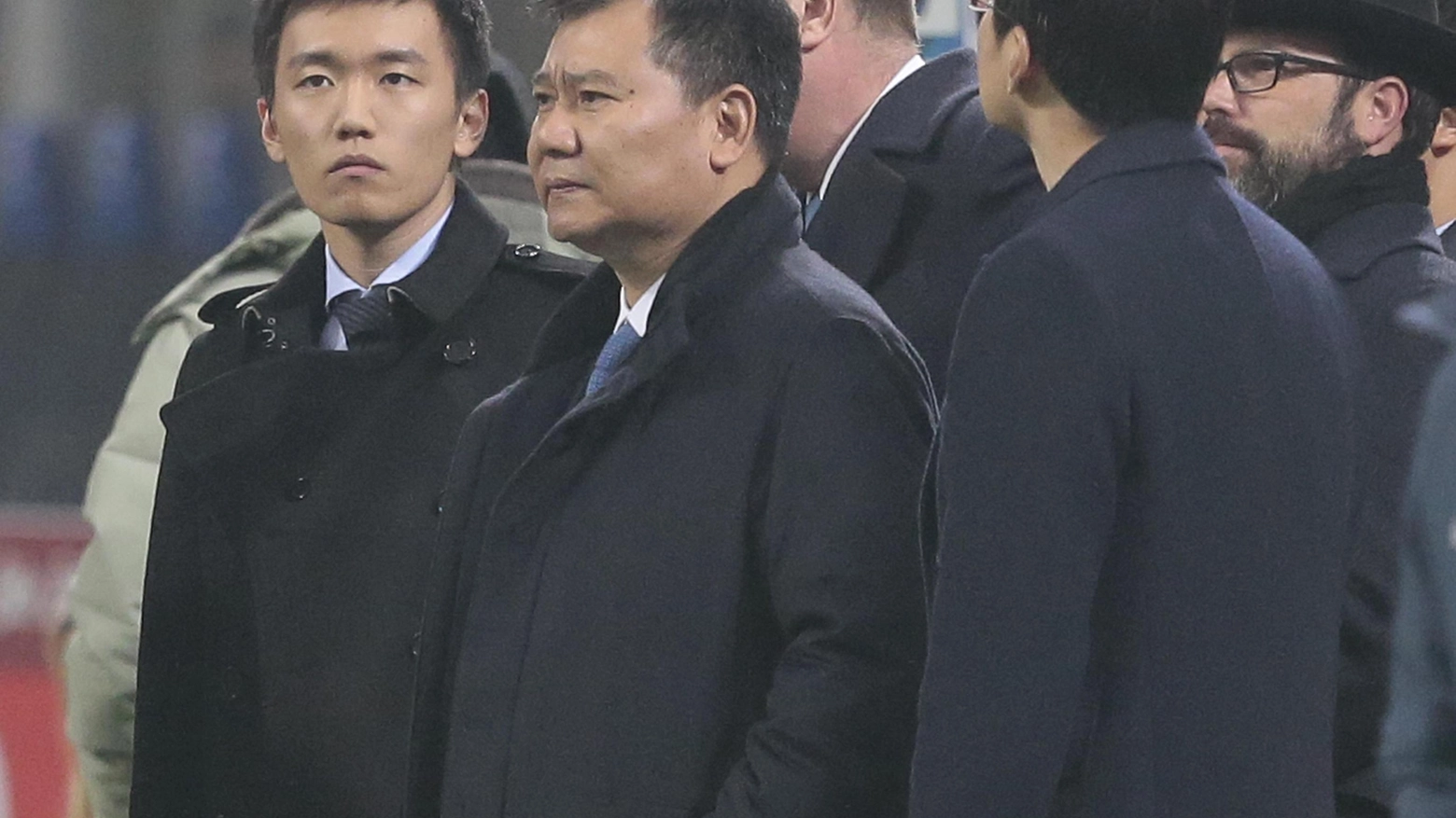 Il presidente dell'Inter Steven Zhang con  Zhang Jindong