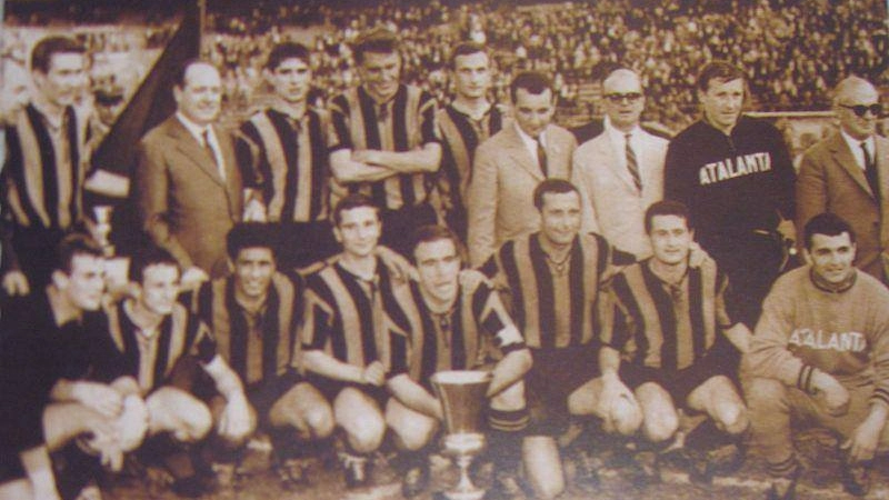 L'Atalanta con la Coppa Italia 1963