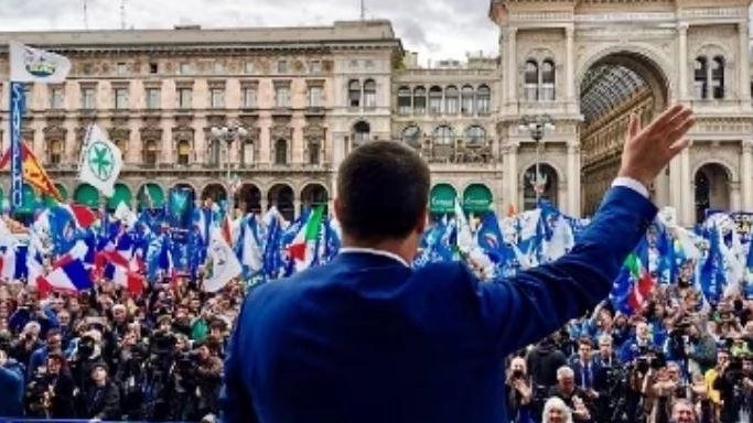 Sabato Lega in piazza per Israele. Controcorteo degli “antagonisti“ Sabato Lega in piazza per Israele. Controcorteo degli “antagonisti“