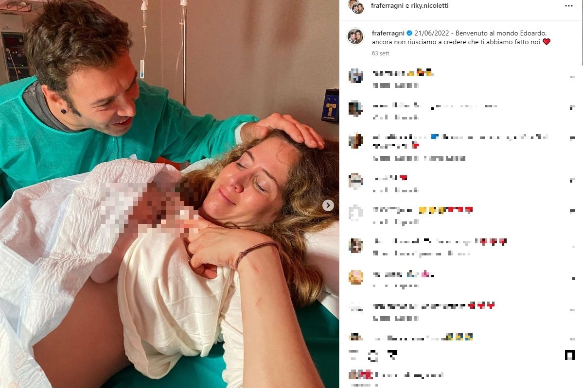 Riccardo Nicoletti, Francesca Ferragni e il piccolo Edoardo