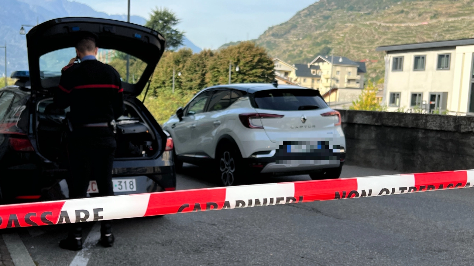 I rilievi dei carabinieri I rilievi dei carabinieri