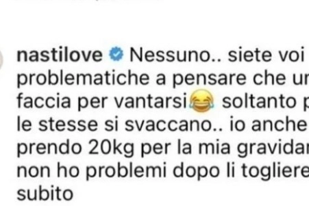 Il messaggio su Instagram