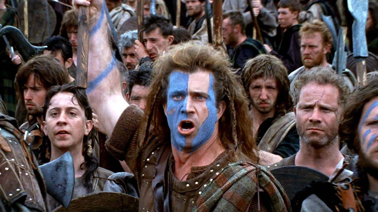 Il film Braveheart, ambientato durante le guerre d'indipendenza scozzesi del XIII secolo
