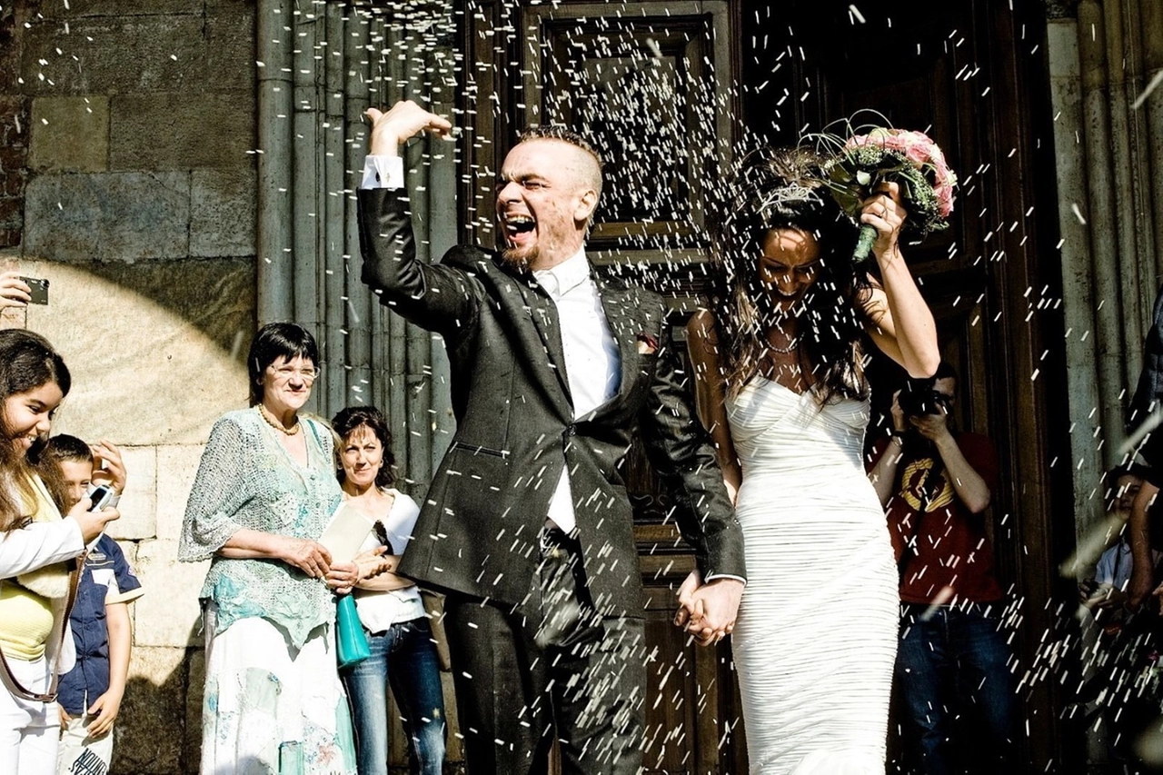 Il matrimonio di J-Ax ed Eleina Coker (Foto Facebook)