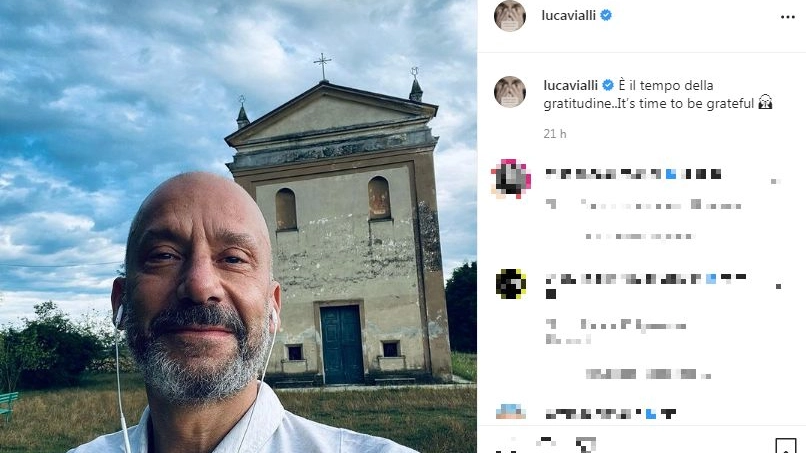 Gianluca Vialli al Santuario (Foto Instagram)