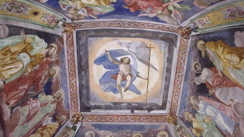 Gli affreschi che hanno reso famosa la chiesa di San Martino