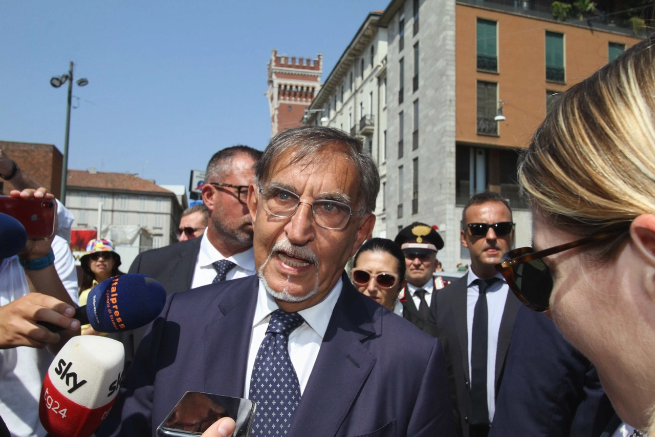Ignazio La Russa ai funerali di Francesco Alberoni