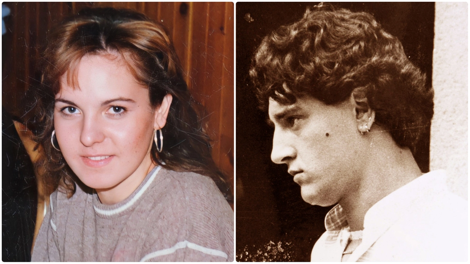 Laura Bigoni e Marco Conti nelle foto dell'epoca