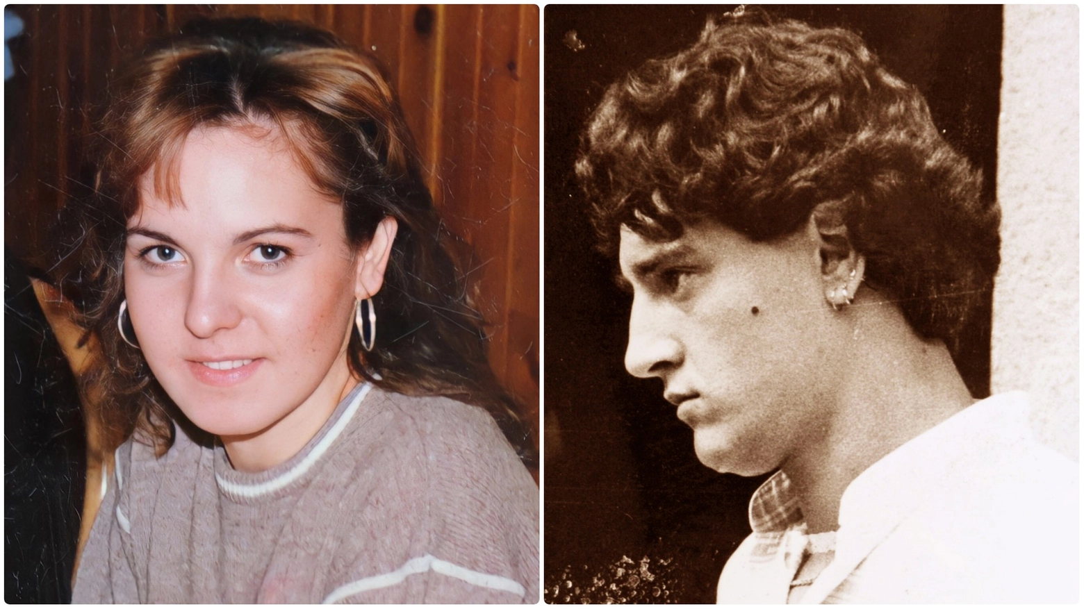 Laura Bigoni e Marco Conti nelle foto dell'epoca Laura Bigoni e Marco Conti nelle foto dell'epoca