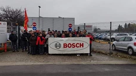 Sciopero e picchetto alla Bosch