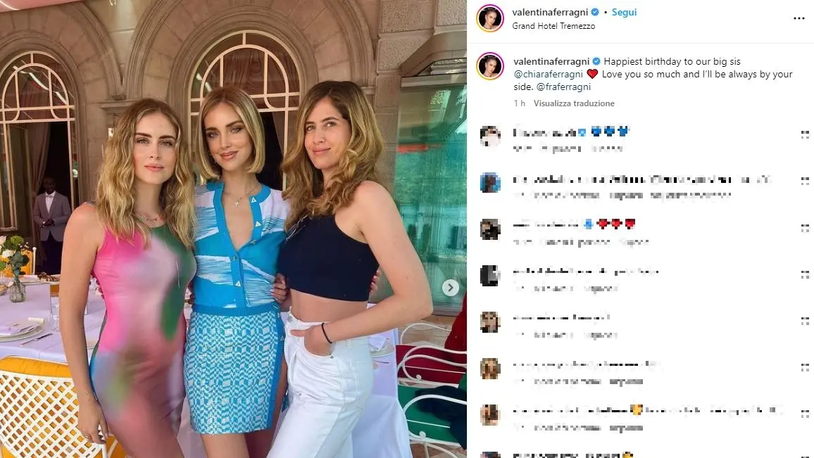 Valentina, Chiara e Francesca Ferragni Valentina, Chiara e Francesca Ferragni