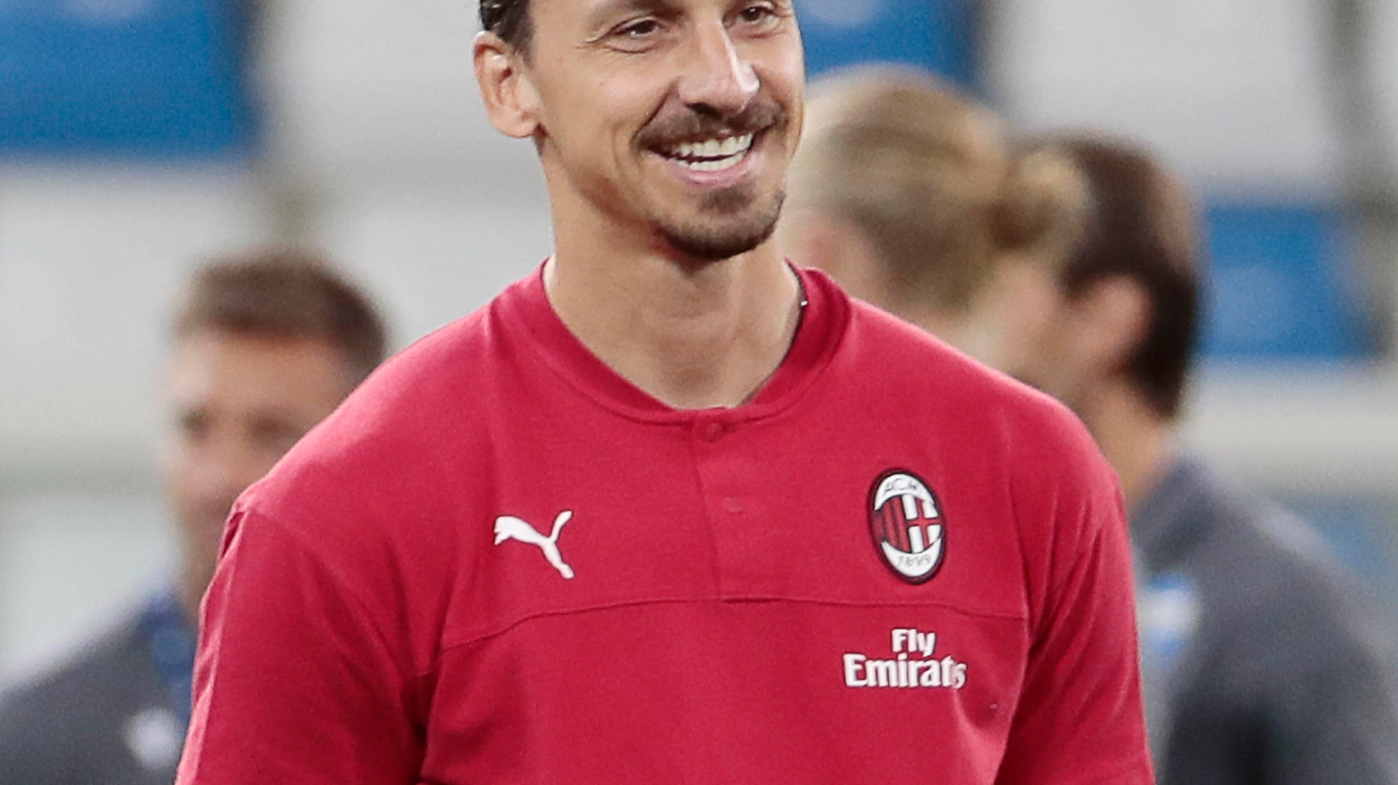 L'attaccante del Milano Zlatan Ibrahimovic