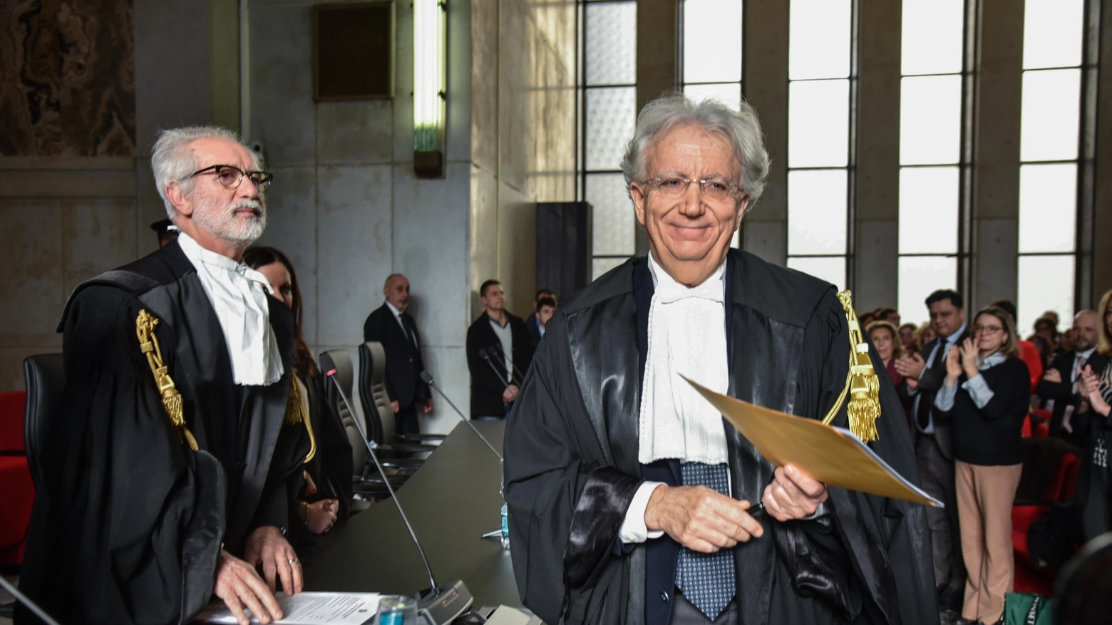 Fabio Roia alla cerimonia in Tribunale a Milano