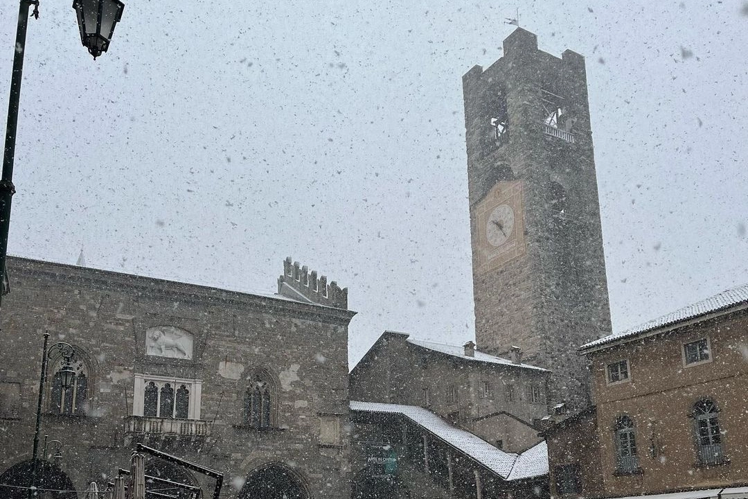 Neve a Bergamo alta