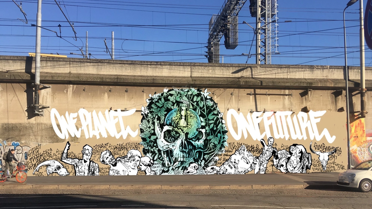 A Lambrate un murales contro i cambiamenti climatici (Foto Facebook)