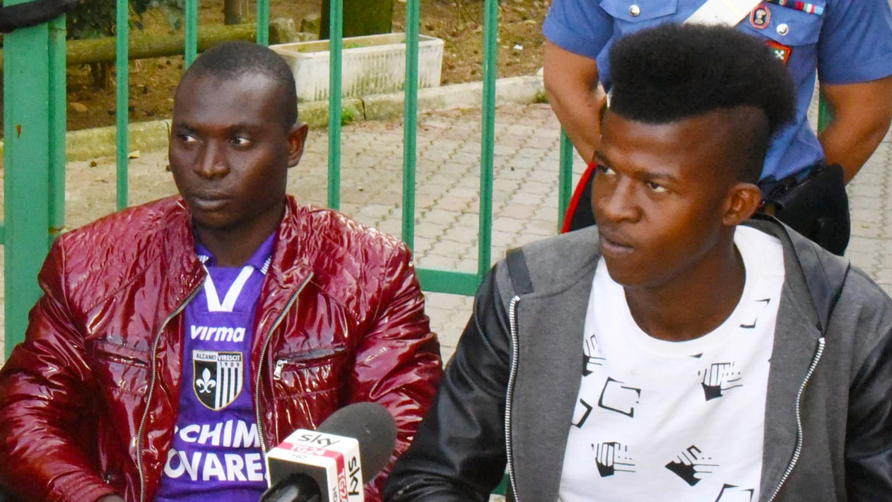 I due richiedenti asilo Idrissa Doumbia e Keba Diassigui 