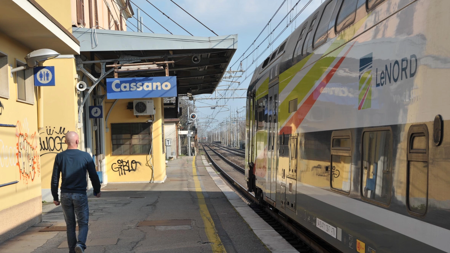 La stazione di Cassano d'Adda (Newpress)