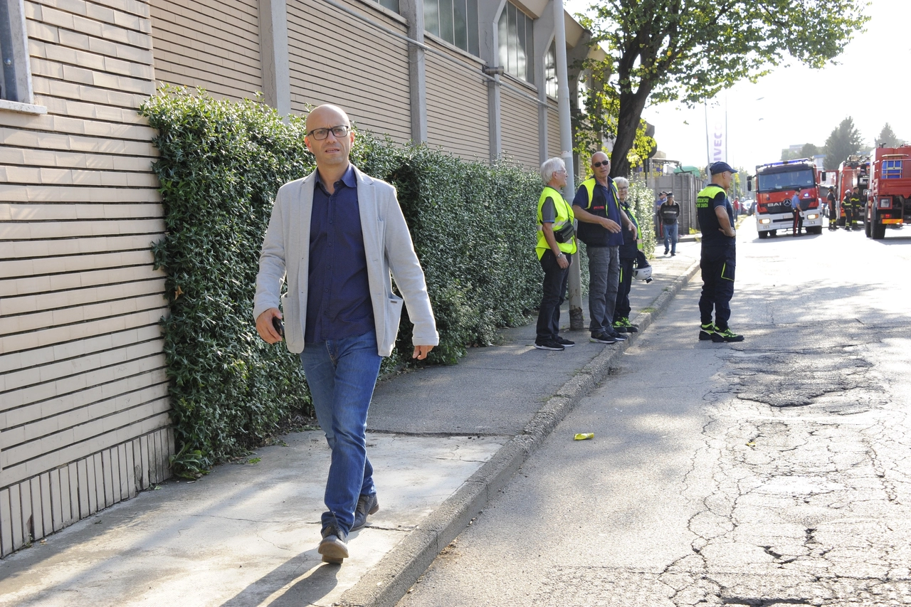 L'arrivo del sindaco Fabio Bottero (Spf)