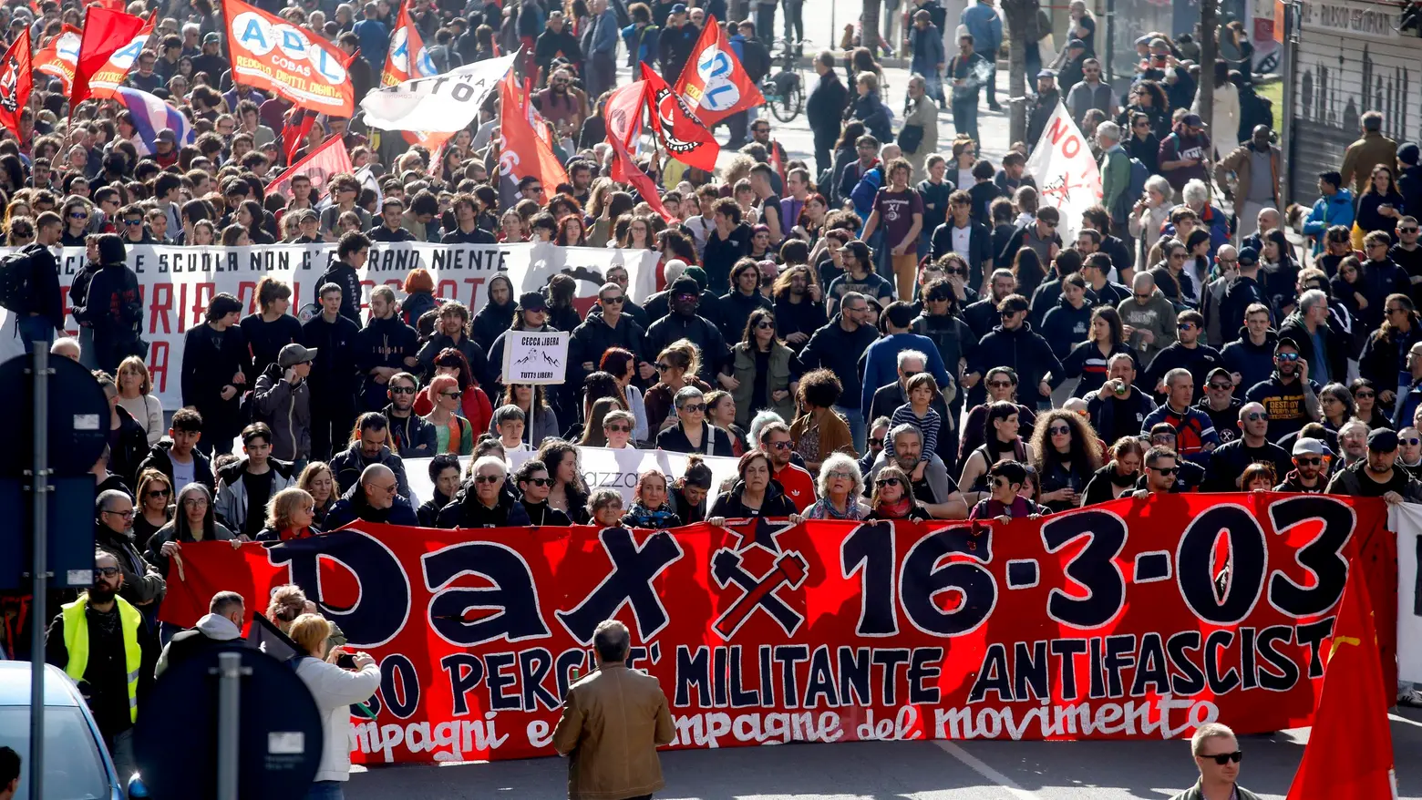 La testa del Corteo La testa del Corteo