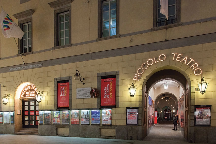 Il Teatro Grassi a Milano, storica sede del Piccolo Teatro