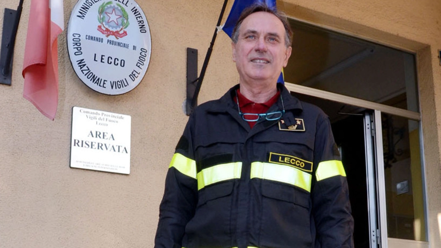 Il  nuovo comandante provinciale del corpo dei vigili del fuoco di Lecco, Roberto Toldo