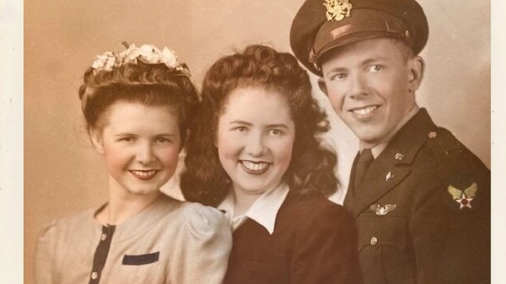 Alfred R. Lyth con le sorelle Mary e Virginia (mamma di Debby)