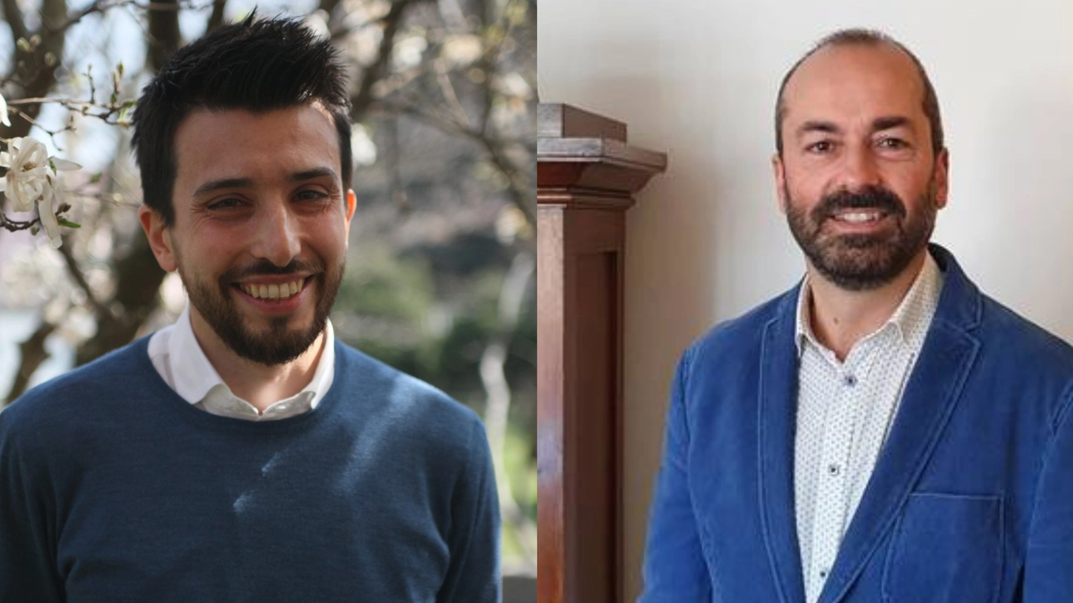 Matteo Modica, nuovo sindaco di Canegrate, e Claudio Ruggeri, nuovo sindaco di San Giorgio