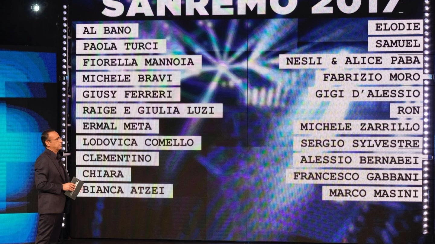 Sanremo 2017, Carlo Conti (Ansa)
