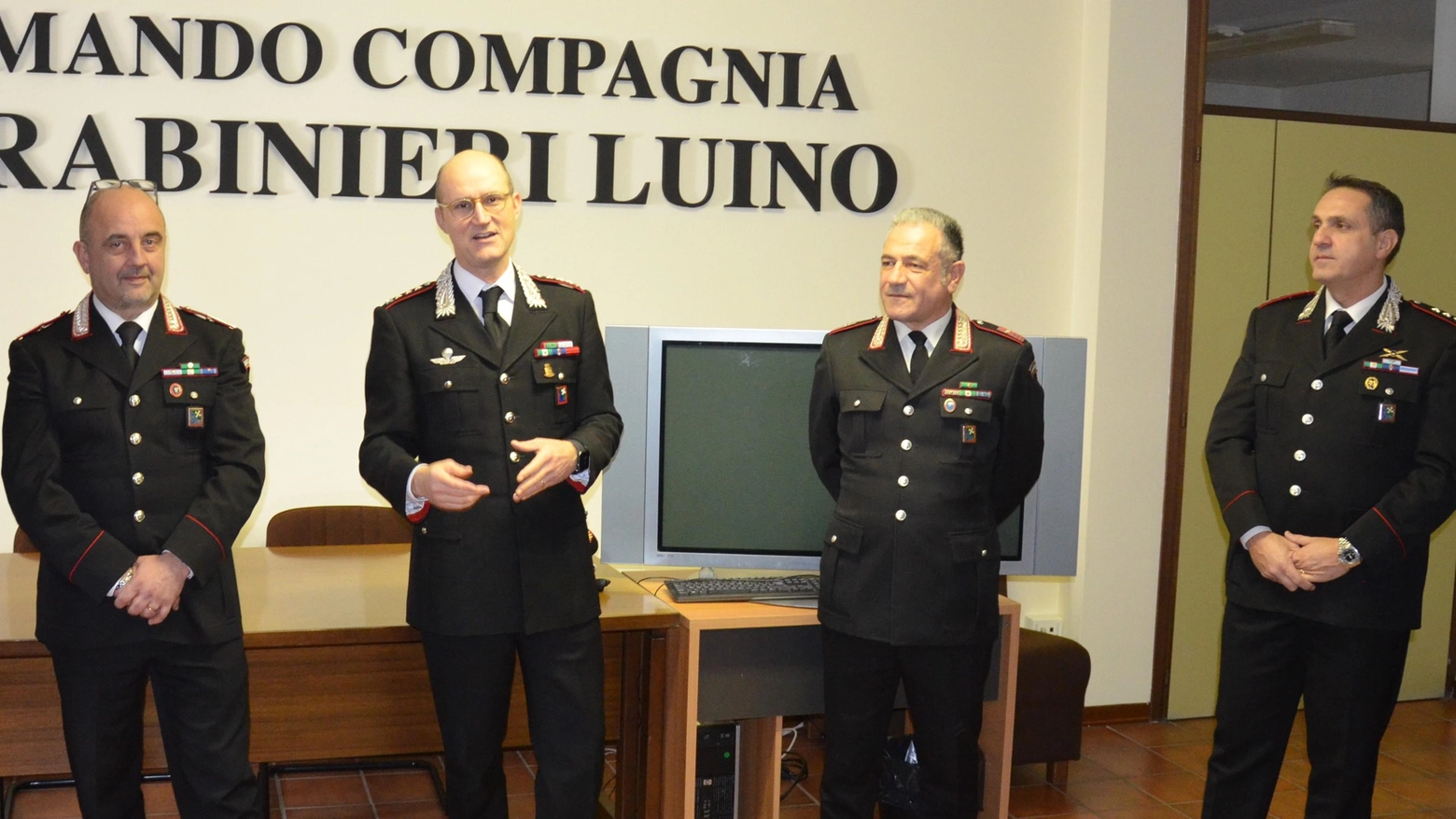 Cambio della guardia: da sinistra Alfonso Paolocci, Gianluca Piasentin, Alfonso Benincas