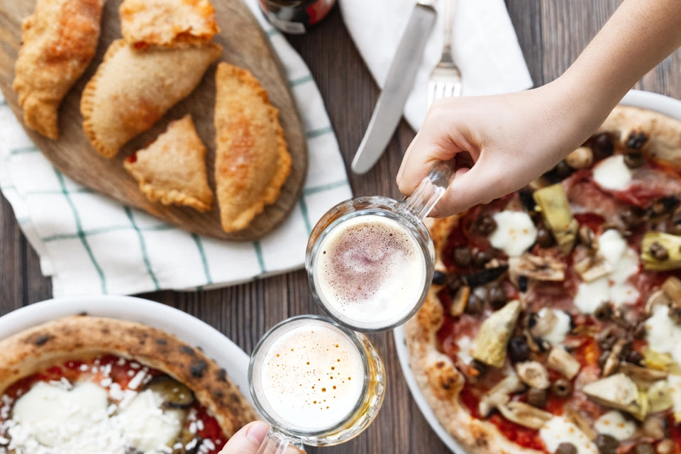 Pizza e birra
