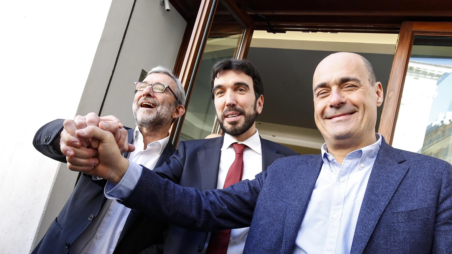 Primarie Pd 2019, i candidati: Giachetti, Martina e Zingaretti (Ansa)