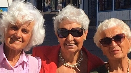 Da sinistra Gianna, Giuliana e Luigina Picchi. La seconda vive a Vigolo