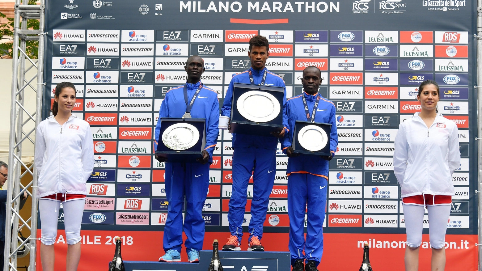 I vincitori maschili della Milano Marathon 2018