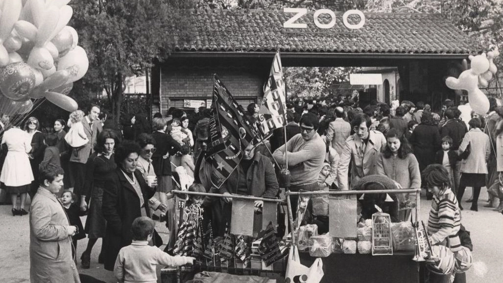 Uno scatto d’epoca dello zoo di Porta Venezia, a Milano
