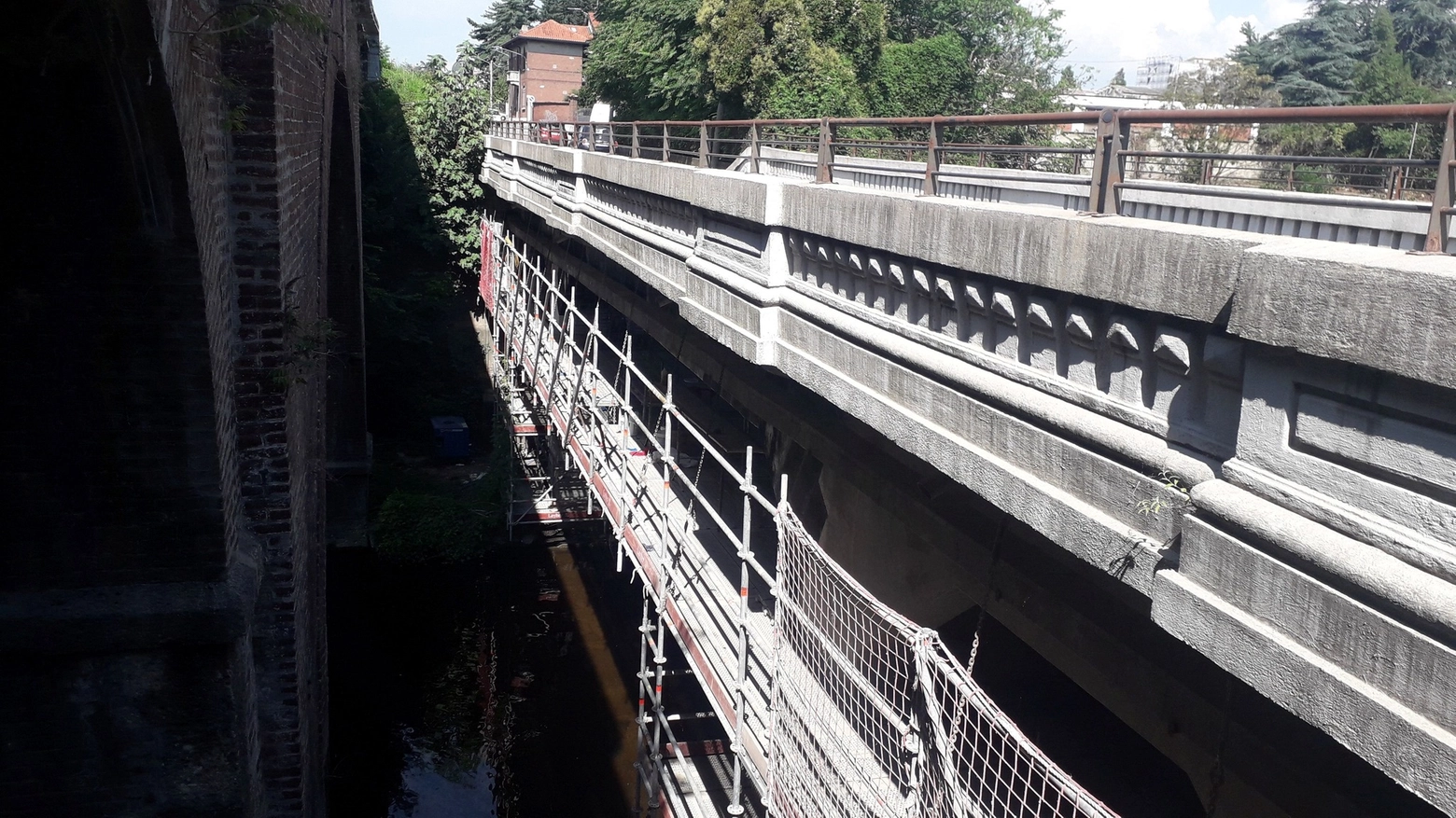 Castellanza, ponte sull'Olona in via Piave (Foto Facebook Mirella Cerini Sindaco)