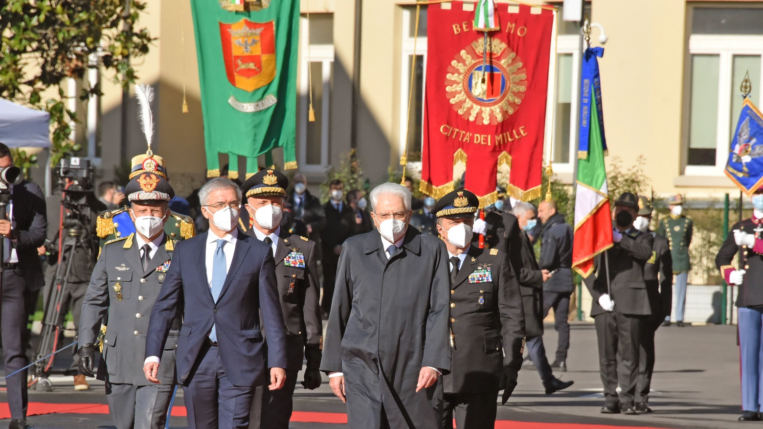 Il presidente Mattarella a Bergamo