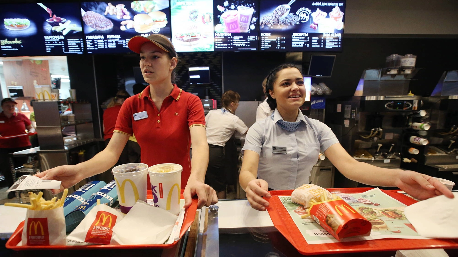 Lavoratrici in un fast food