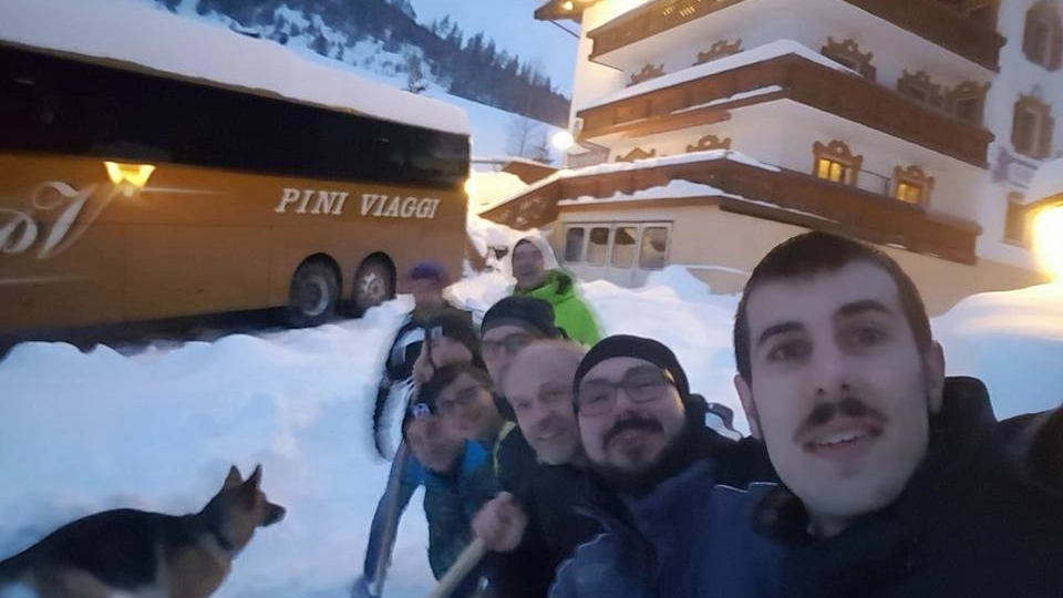 Gli sciatori di Castelmella bloccati in Alto Adige