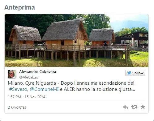 Maltempo, esondano Seveso e Lambro: l'ironia dei milanesi su Twitter