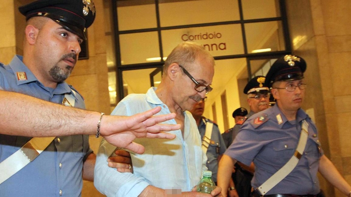 Renato Vallanzasca, 73 anni, a un’udienza dell’ultimo processo per il furto di mutande