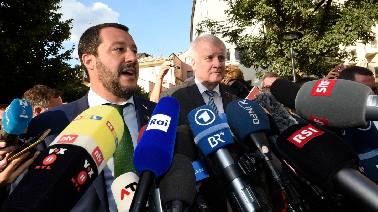 Matteo Salvini e Horst Seehofer (Lapresse)