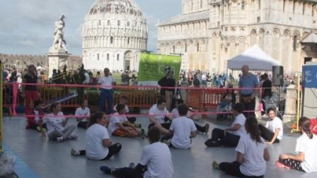 Esibizione di sitting volley