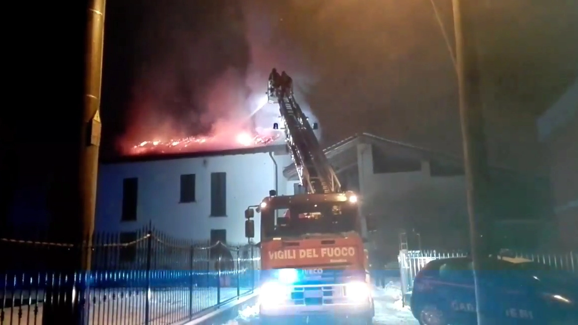 L'incendio a Casatenovo