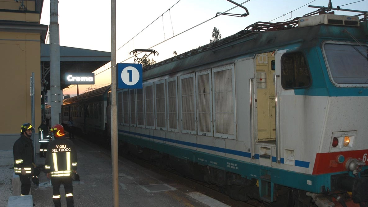 Treno in stazione a Crema
