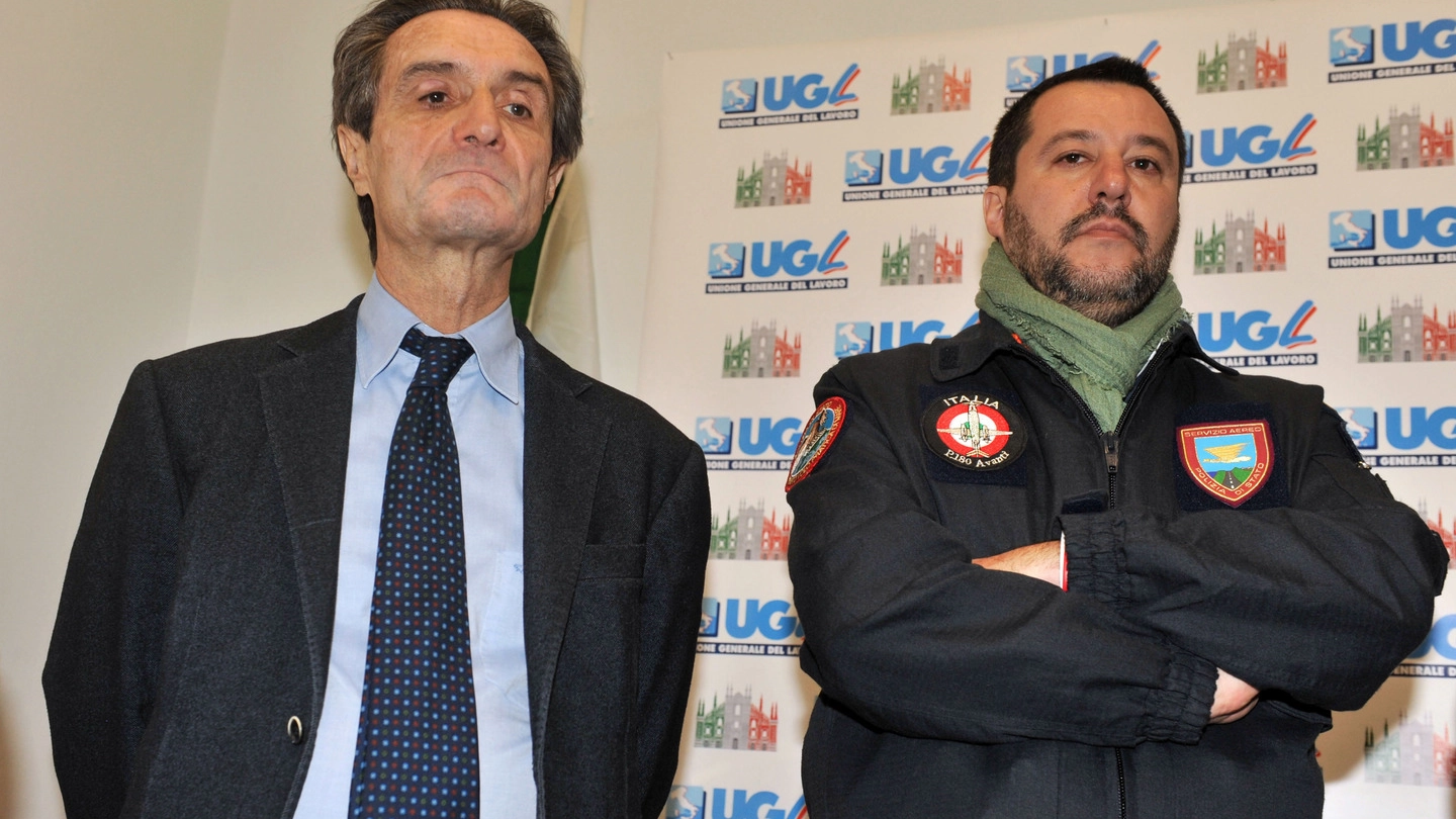 Attilio Fontana e Matteo Salvini