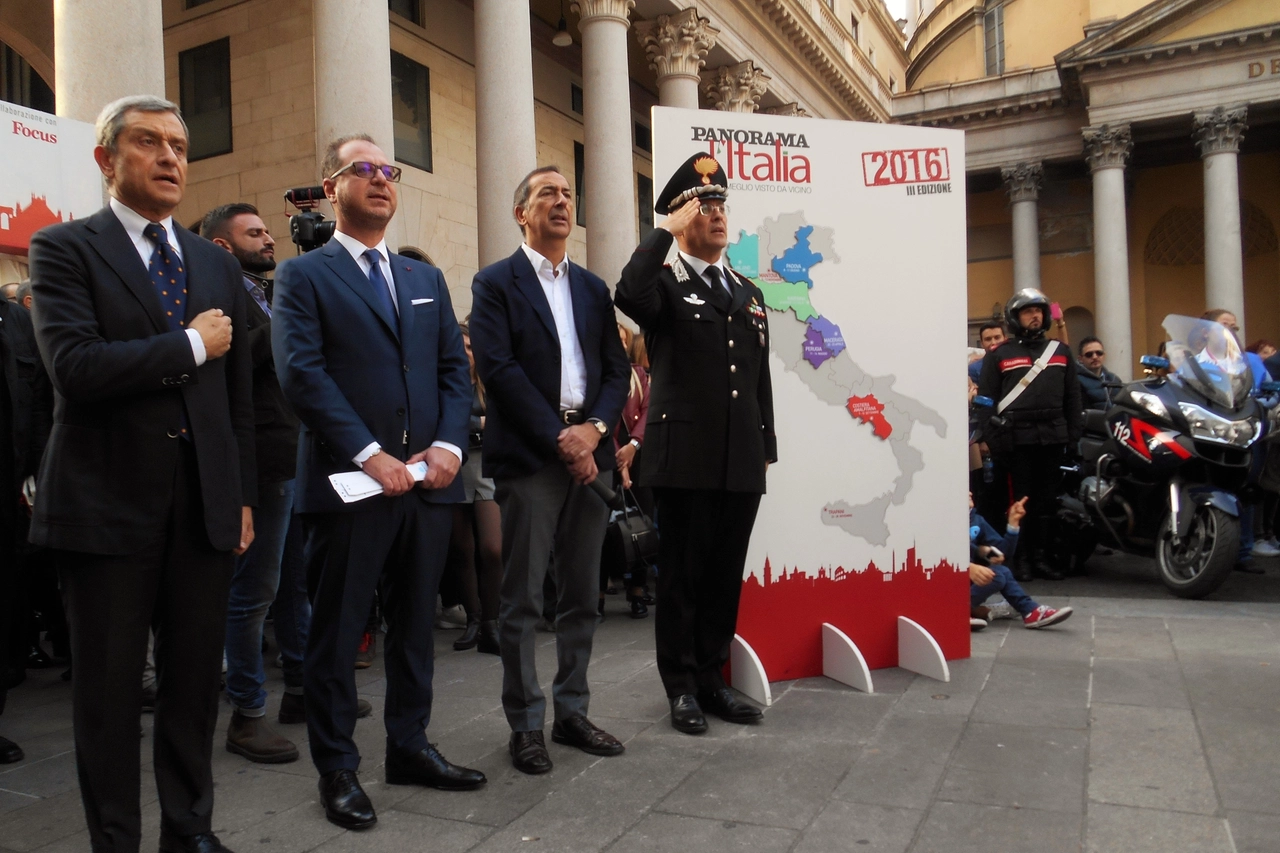 Da sin., Alessandro Marangoni, Giorgio Mulé, Giuseppe Sala, Canio Giuseppe La Gala