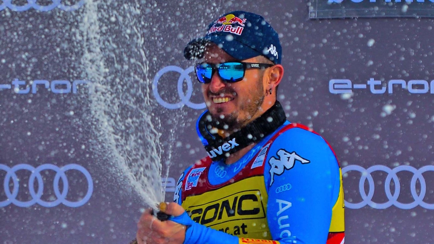 Il campione azzurro dello sci Paris