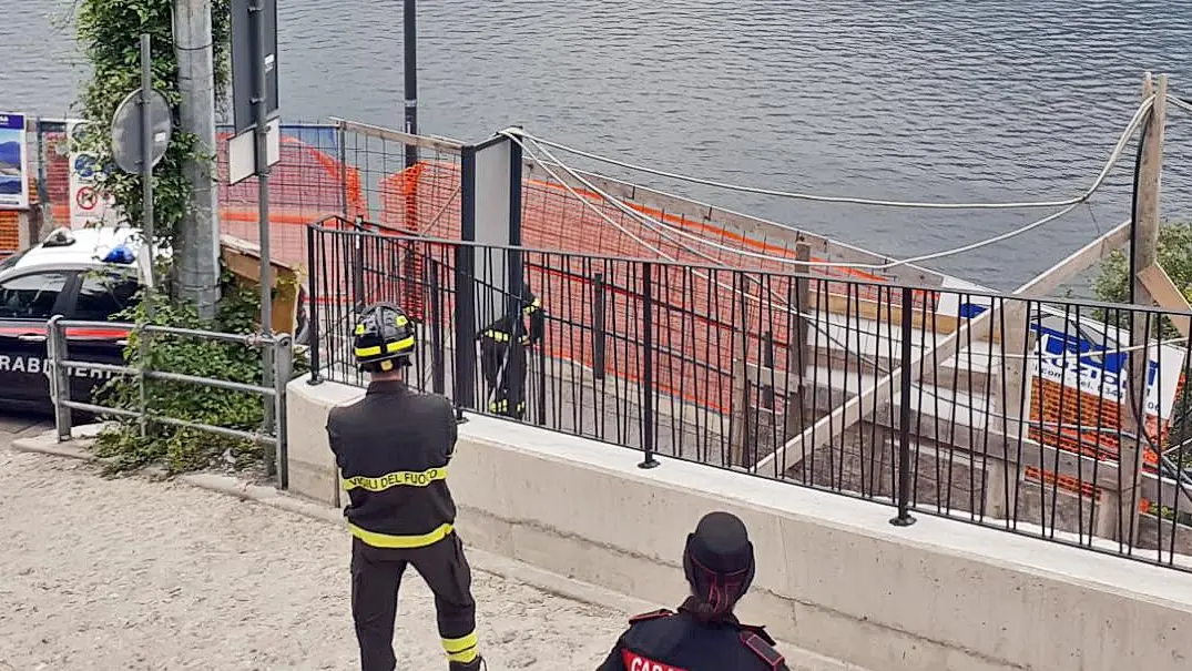 Il cantiere dov'è avvenuto l'infortunio Il cantiere dov'è avvenuto l'infortunio